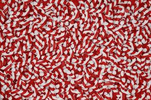 A pile of candy cane. 3d rendering photo