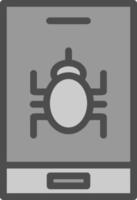 Mobile Virus Vector Icon Design