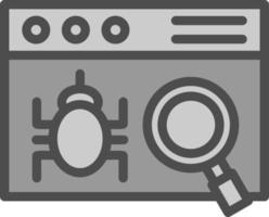 Website Bug Vector Icon Design