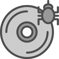 CD Virus Vector Icon Design