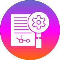 diseño de icono de vector de investigación y desarrollo