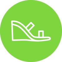 Wedge Heel Vector Icon Design