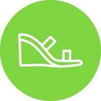 Wedge Heel Vector Icon Design