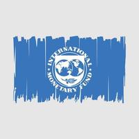 IMF Flag Brush Vector Illustration