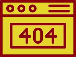 404 Error Vector Icon Design