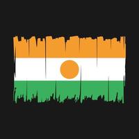 Niger Flag Brush Vector Illustration