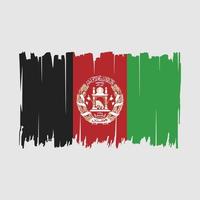 ilustración de vector de pincel de bandera de afganistán