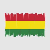 Bolivia Flag Brush Vector Illustration