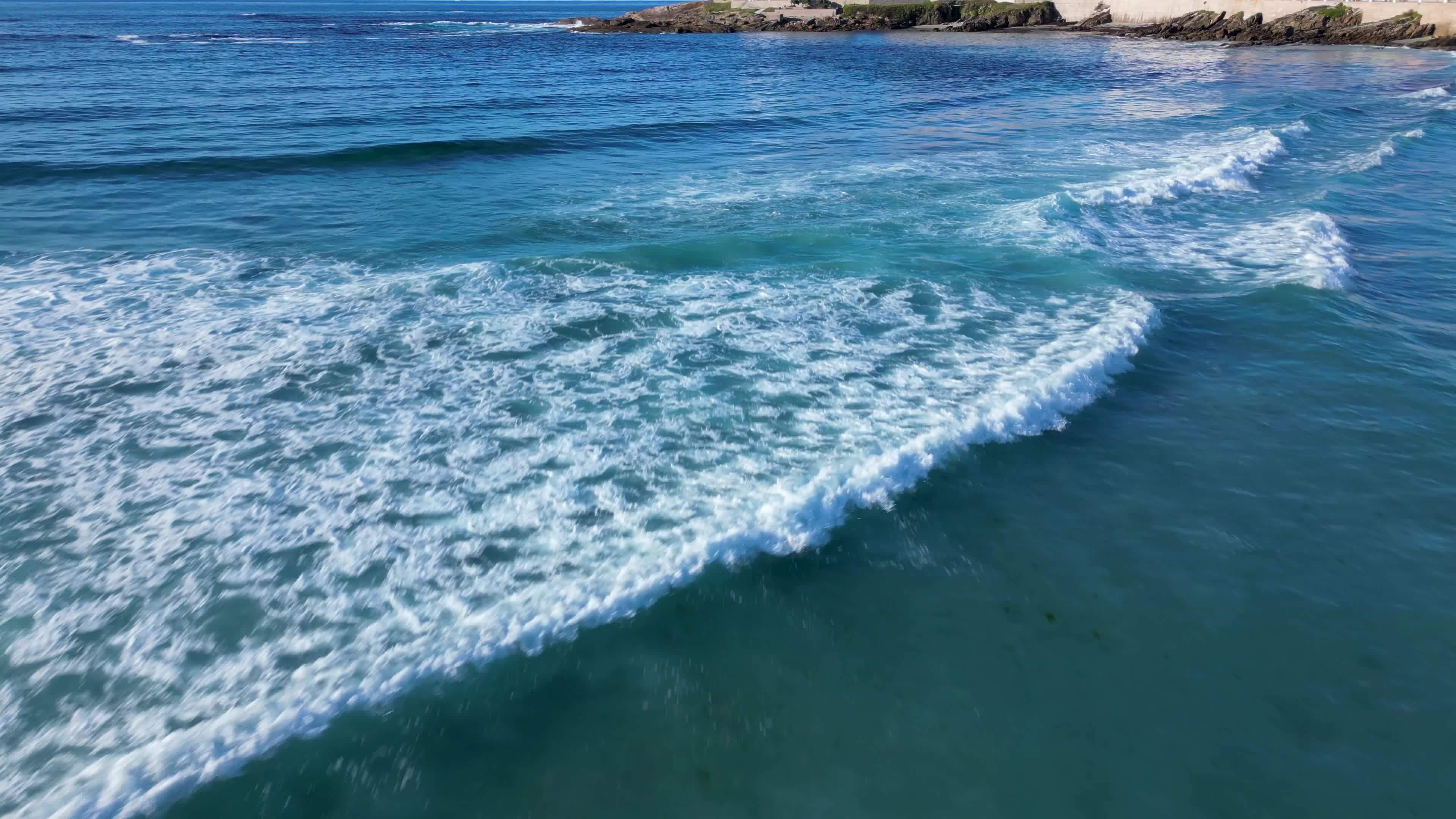 Blue Ocean Waves Stock Video Footage for Free Download