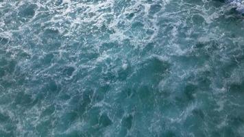 Aerial View Of Ocean Waves At Surfing video