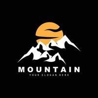 Mountain Logo Design, Vector Place For Nature Lovers Hiker