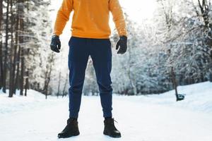 Person on snow photo