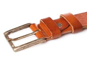 Brown leather belt photo