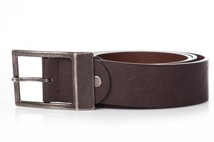 Brown leather belt photo