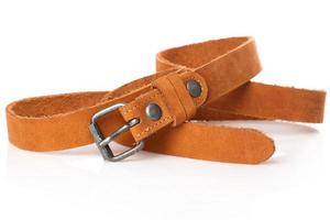 Brown leather belt photo