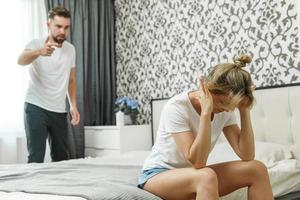Angry mMhome. Concepts of cheating and mistrust or domestic violence.