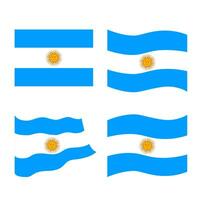 archivo de vector de bandera argentina