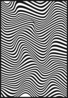 Black and white wave lines, vector abstract background, 3d printable lines