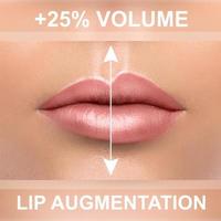 comparación de labios femeninos después del aumento con inyecciones de relleno foto