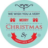 merry Christmas Typography design and Text design vector