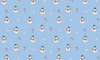 Christmas pattern stock illustration with snowman background vector