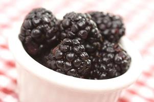 Blackberries in a Small Bowl photo