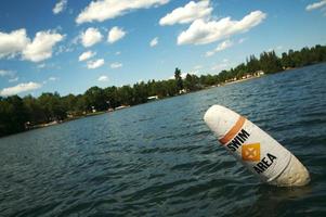 Lake Scene and Swim Area Buoy photo