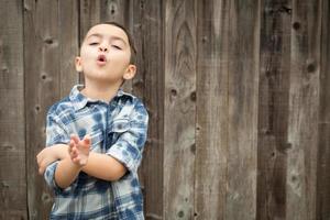 Young latino boy photo