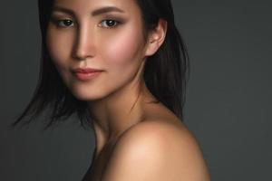Portrait of young and beautiful asian woman photo