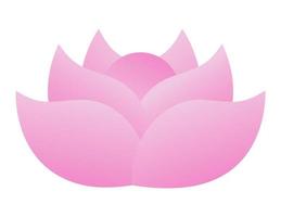 Pink lotus flower brochure element design. Yoga and meditation. Vector illustration with empty copy space for text. Editable shapes for poster decoration. Creative and customizable frame