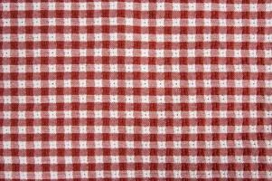 Red and White Picnic Blanket photo