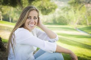 Portrait of a Beautiful Young Woman photo