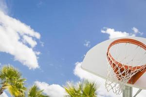 Abstract of Community Basketball Hoop and Net photo