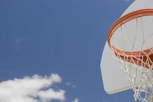 Abstract of Community Basketball Hoop and Net photo