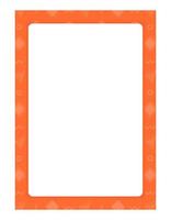 marco naranja con diseño de elemento de folleto de detalles geométricos. ilustración vectorial con espacio de copia vacío para texto. formas editables para la decoración de carteles. marco creativo y personalizable vector