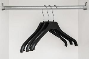 Hangers in the closet photo