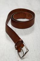 Leather brown belt photo