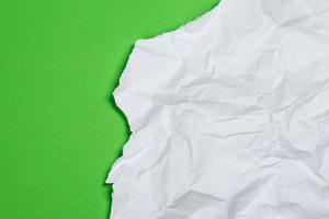 Piece of crumpled paper photo