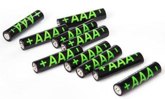Heap of AAA batteries photo