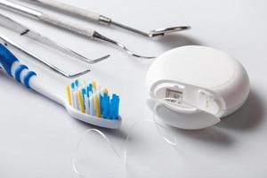 Different tools for dental care photo