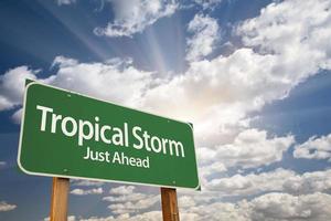 Tropical Storm Green Road Sign photo