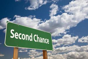 Second Chance Green Road Sign photo