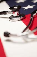 Stethoscope on American Flag photo