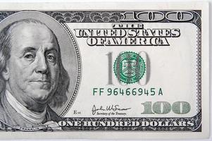 Half of a One Hundred Dollar Bill photo