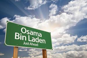 Osama Bin Laden Green Road Sign photo