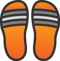 Flip Flop Vector Icon Design