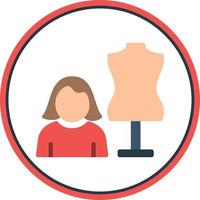 diseño de icono de vector de diseñador de moda