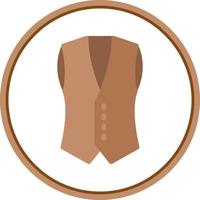 Coat Vest Vector Icon Design