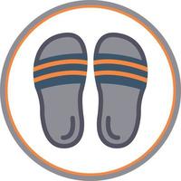 Flip Flop Vector Icon Design