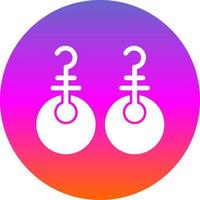 Earrings Vector Icon Design